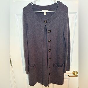 Banana Republic Merino Wool Blend Button-Up Cardigan Size Large